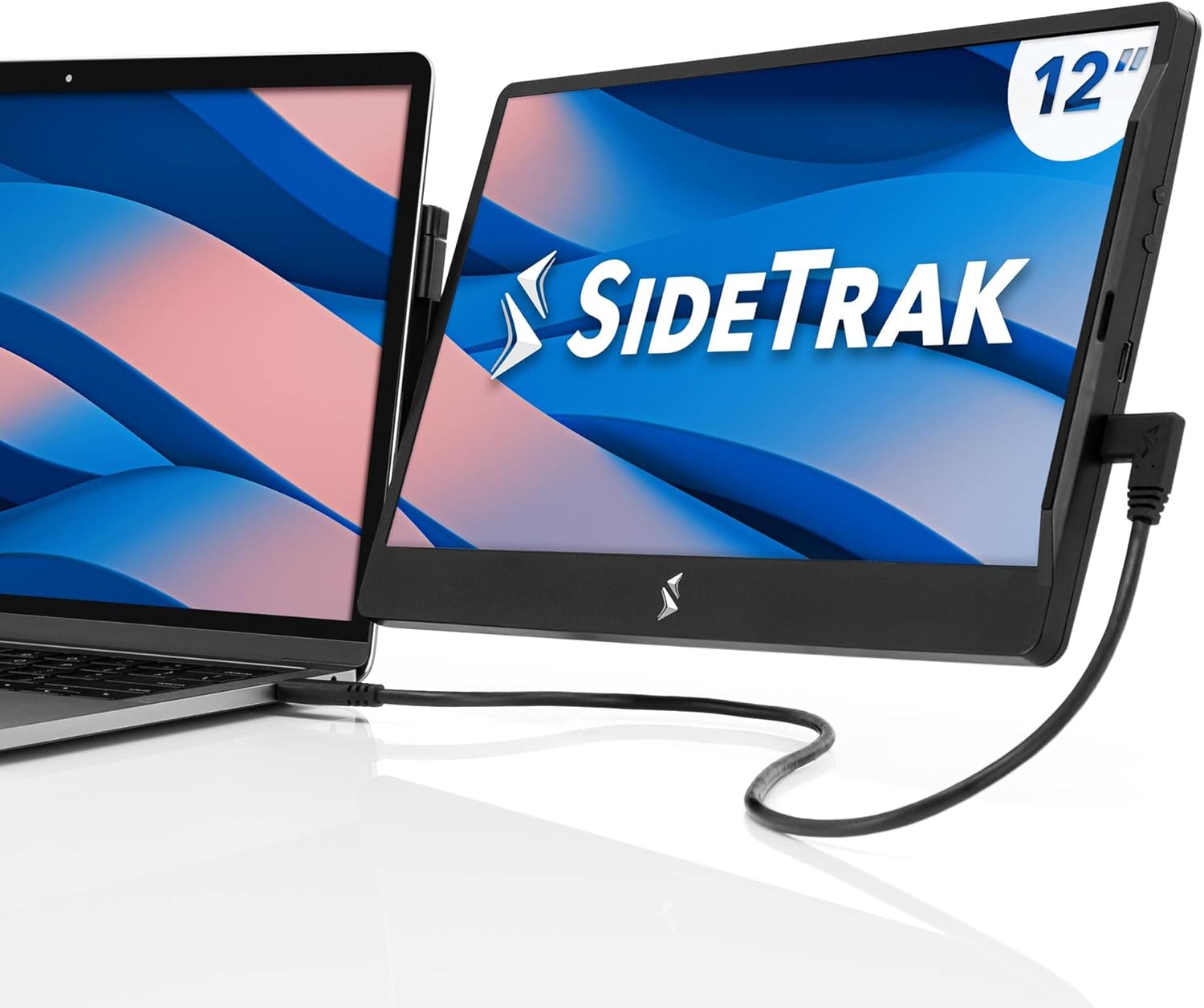 SideTrak Swivel 12.5 Portable Monitor for Laptop, Patented Swivel Hinge, Laptop Screen Extender | FHD Dual Screen w/Kickstand, USB or HDMI, Mac, PC, Chromebook Compatible (Single Monitor)