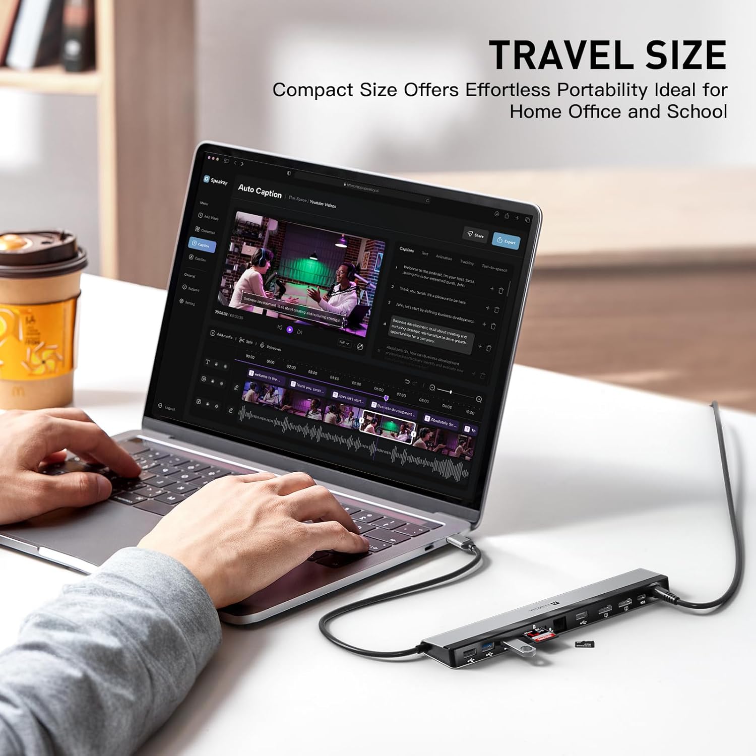 2025 Updated Universal Docking Station 100W PD Charger - Supports 3 Displays, Dual Monitor Laptop Hub for MacPC, USB-C VMM Support Multi Port - USB C USB A HDMI 1Gbps Ethernet Micro SD/TF Audio Port