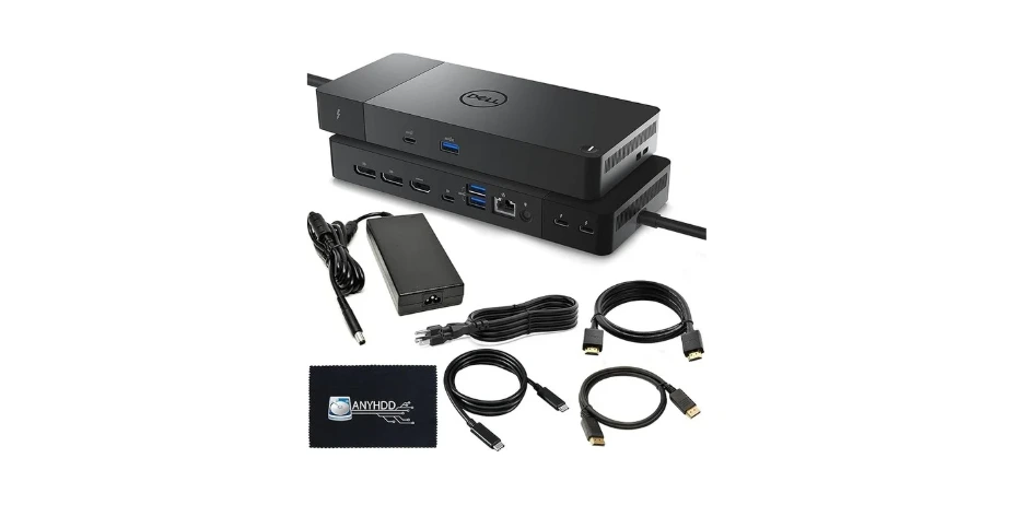 Dell WD22TB4 Thunderbolt 4 Dock Bundle - 40Gbps