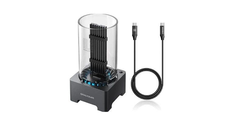 GRAUGEAR 40Gbps M.2 NVMe SSD Enclosure Docking Station