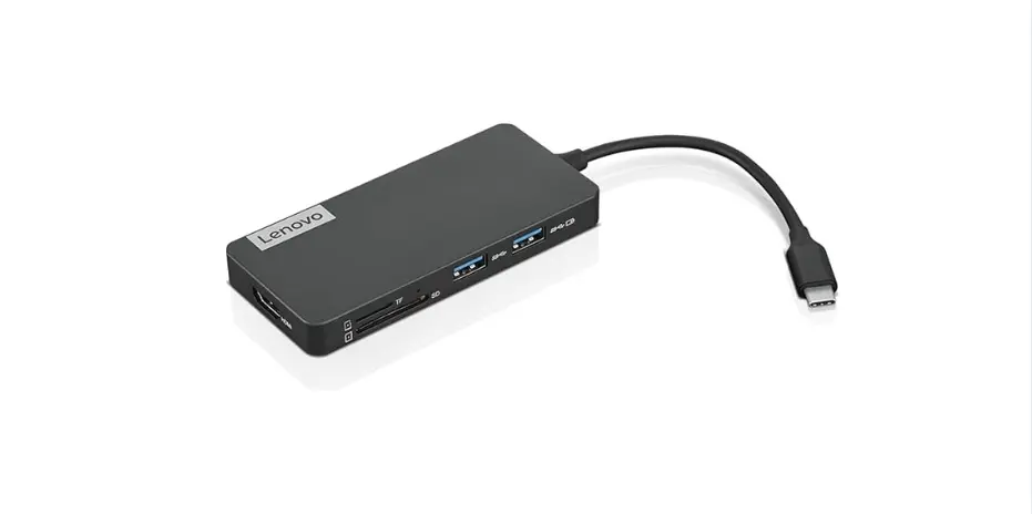 Lenovo – USB-C 7-in-1 Hub – Computer Networking Laptop Accessory
