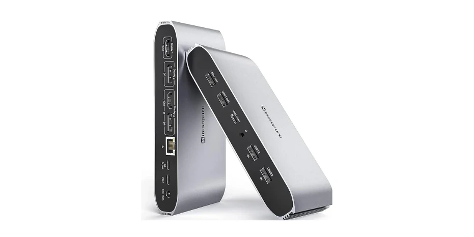 Minisopuru Displaylink Triple Display Docking Station for MacBook