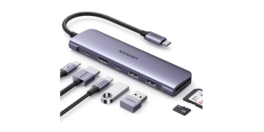 UGREEN Revodok 1071 USB C Hub for Laptop 7 in 1 Dock 4K HDMI