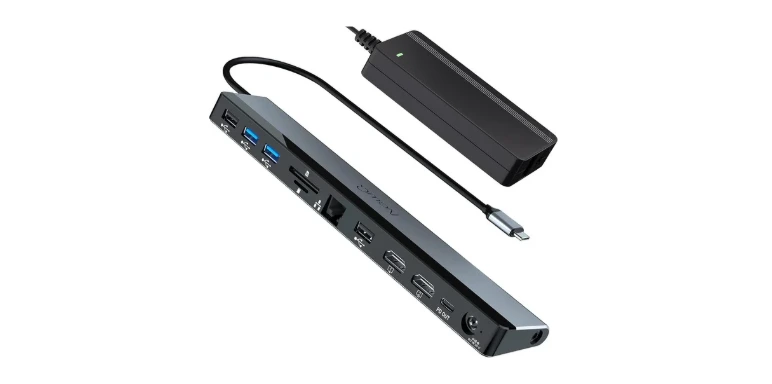USB C Docking Station Dual Monitor with Power Adapter