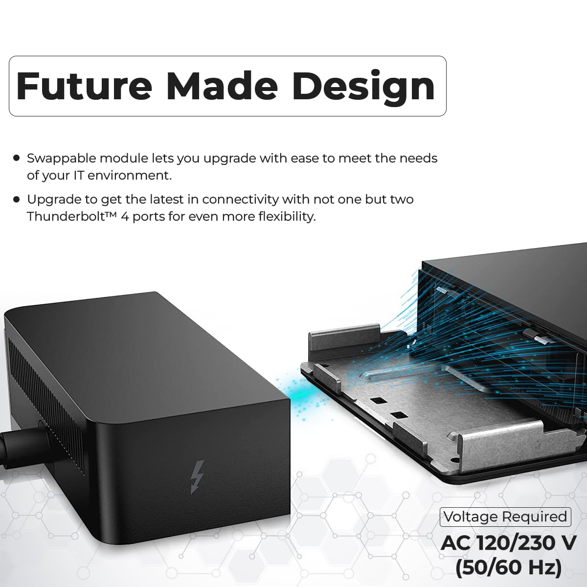 Dell WD22TB4 Thunderbolt 4 Dock Bundle - 40Gbps, 1 Year Warranty with 180W Adapter + 4K HDMI + 4K DisplayPort + USB-C Cable + Cloth - Dell Docking Station, Supports Dual/Triple Monitors  4K Displays
