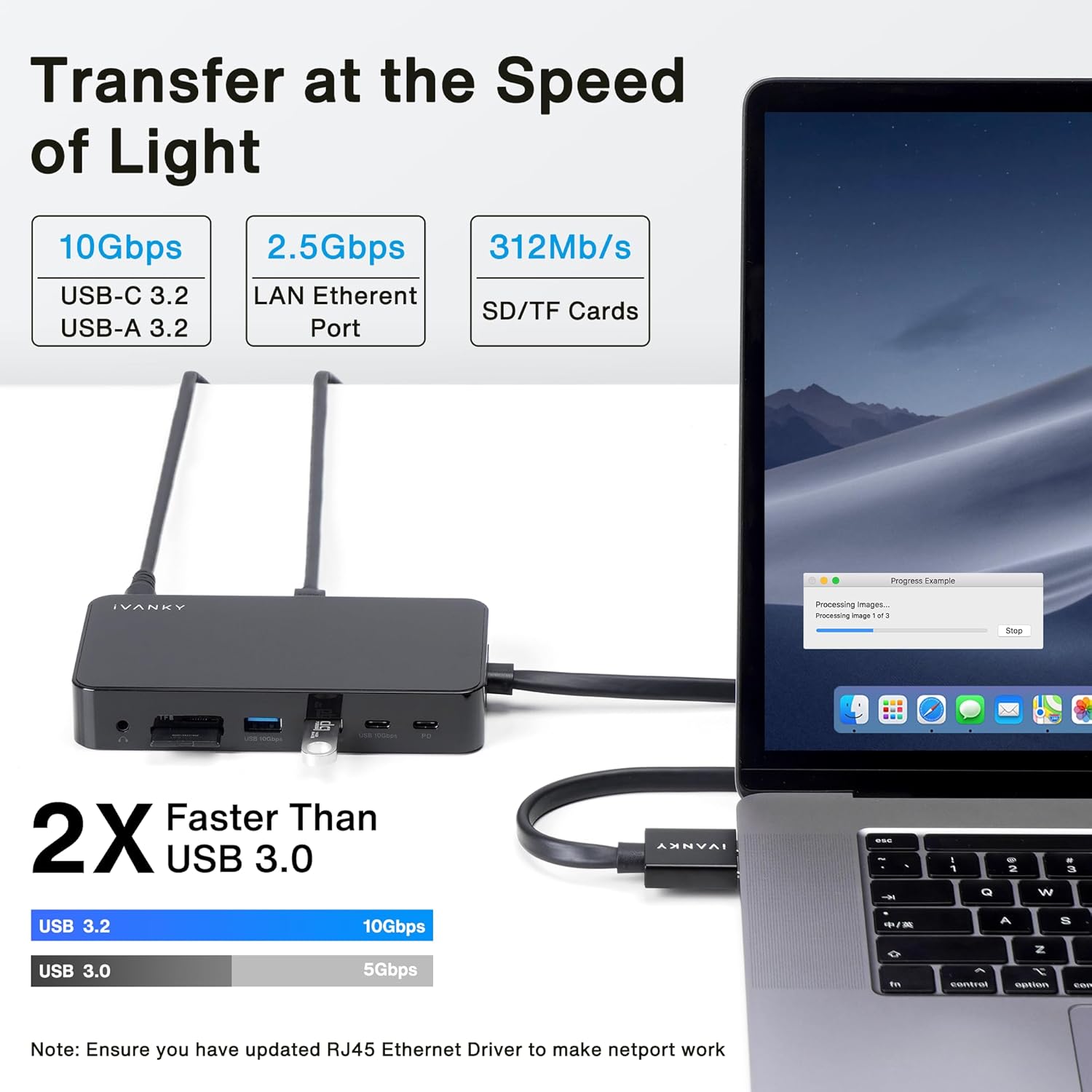 iVANKY FusionDock 1 M4 MacBook Pro Docking Station with 150W Power Adapter, 12-in-2 Dual 4K@60Hz Monitor Dock for MacBook M1/M2/M3 Pro/Max Display Dock 2HDMI 2.0, 96W PD, 6 USB, Ethernet SD/TF Audio