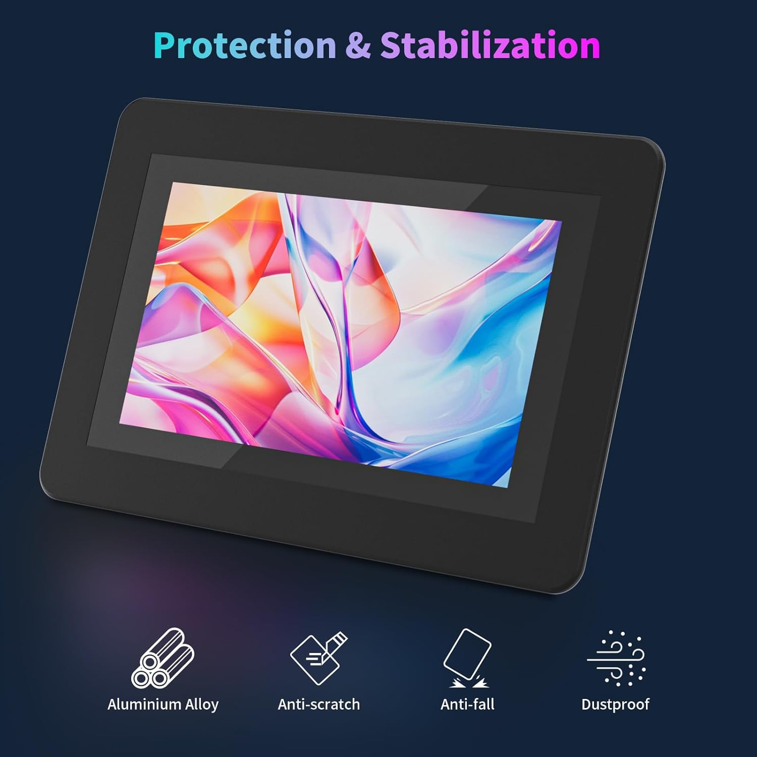 7 inch Touchscreen, 1024×600 IPS Mini Monitor with Built-in Speakers/HDMI/VGA/AV Input for Raspberry Pi, PC, TV, CNC, CCTV