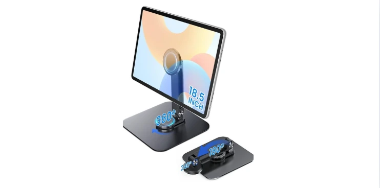 Adjustable Portable Magnetic Monitor-iPhone-Tablet Stand Magnetic Quick-Release Portable Monitor iPad Air mini Pro Samsung POS, Kindle