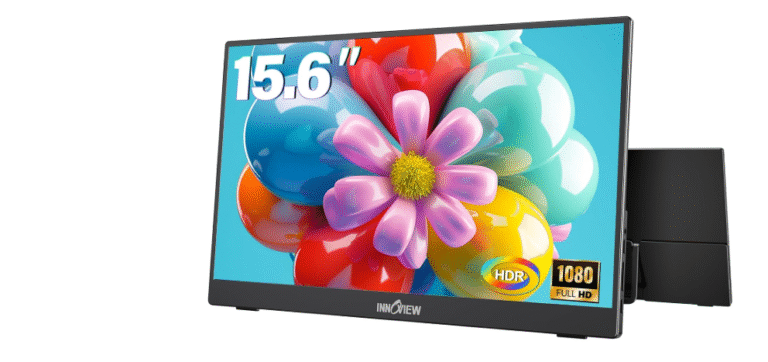InnoView 15.6 inch Portable Monitor for Laptop Built-in 90 degree Adjustable Stand