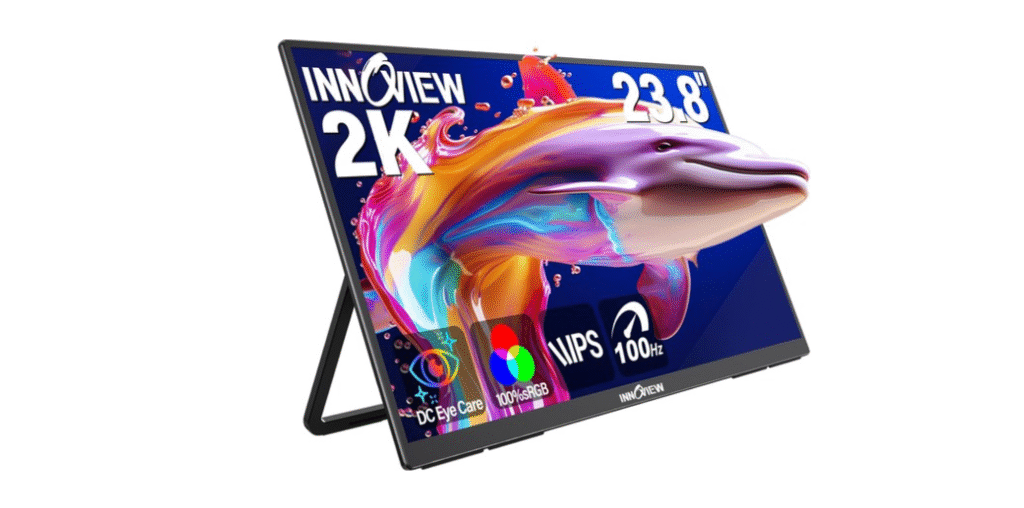 InnoView 23.8 Inch 2K 100Hz Large Portable Monitor