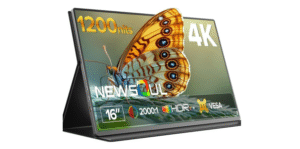 Newsoul Portable Monitor 4K 16 inch Laptop Monitor 1200Nits High Brightness