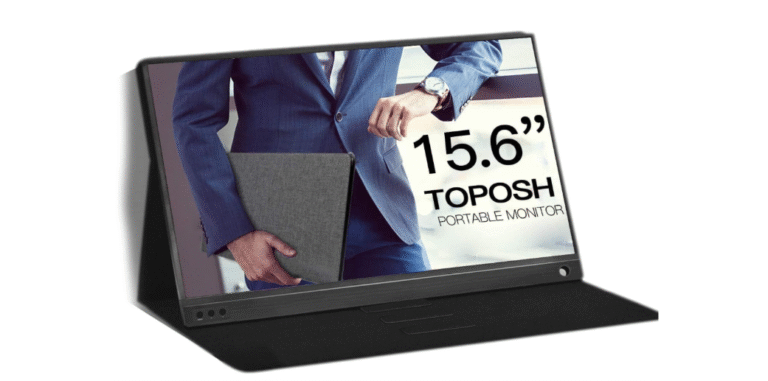 TOPOSH-Portable-Monitor-15.6-USB-Type-C-Full-HD-1080-IPS-USB-C-Portable-Monitor-Built-in-Dual-Speakers