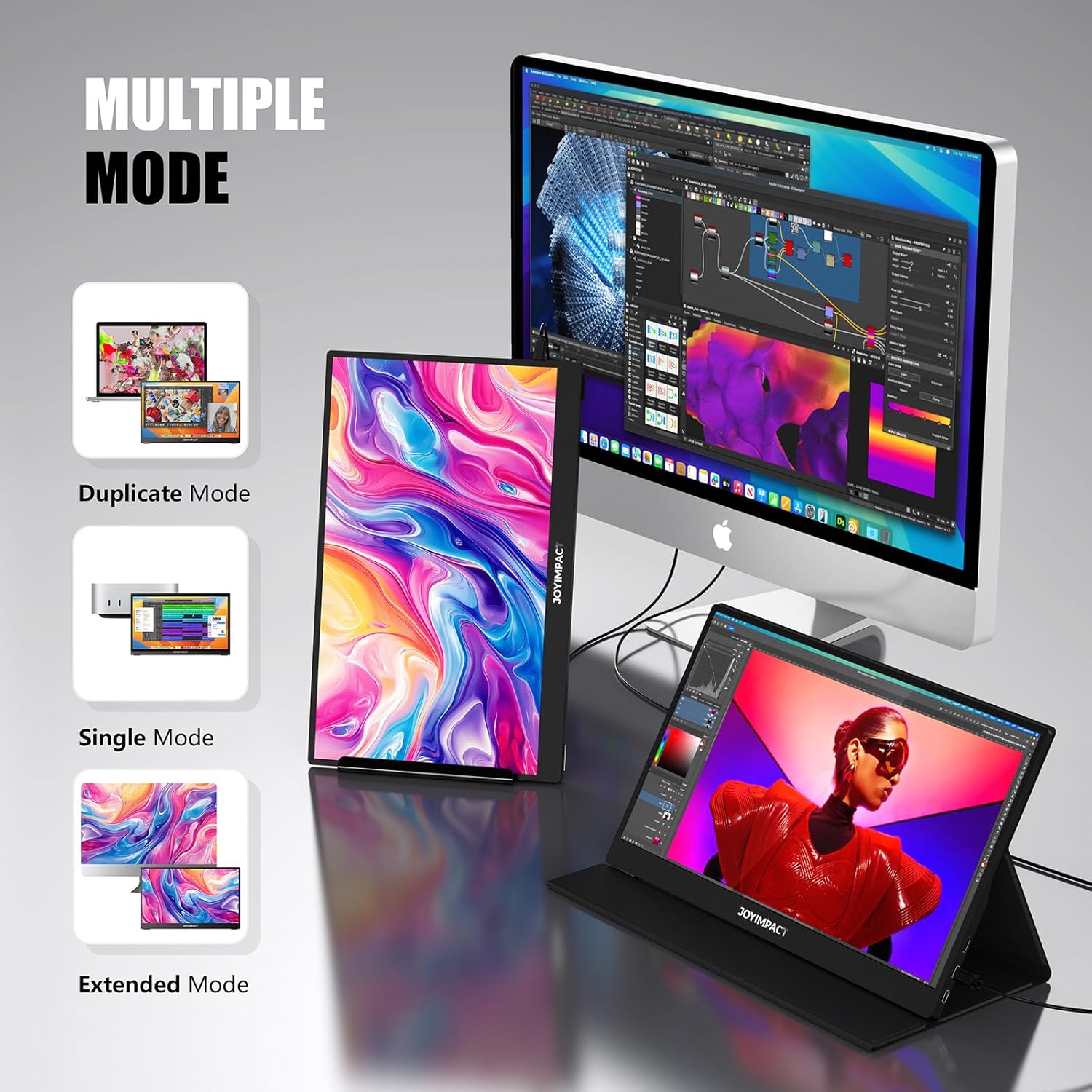 Laptop Screen Extender, 15.6 IPS FHD 1080P Laptop Monitor Extender USBC HDMI Dual Speakers Portable Monitor for PC/Mac/Phone/PS5/PS4/Xbox/Switch, HDR Gaming Monitor with Cover Stand