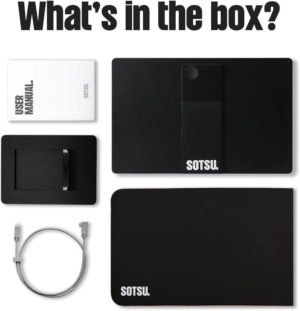 SOTSU FlipAction Pro 16 Gen2 Premium Portable Monitor | Super Compact | Pivot Rotate | 2560x1600 DCI P3 | 120Hz | 400 Nits | Full Metal CNC | Perfect Match for Mac and Windows (Metallic Gray)