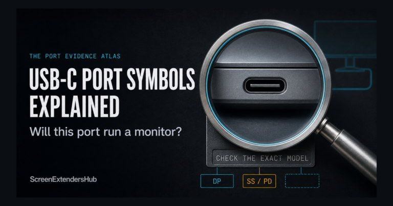 USB-C Port Symbols Explained: Will This Port Run a Monitor?