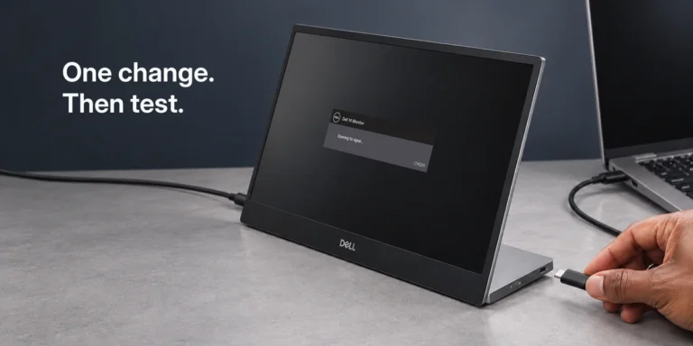 USB-C Portable Monitor Not Working? A Fault-Isolation Guide