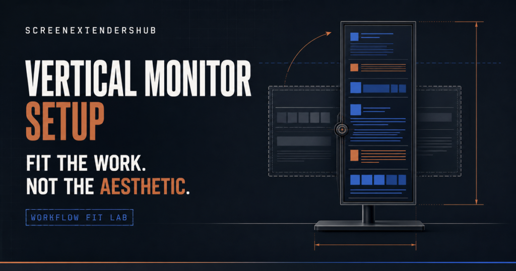 Vertical Monitor Setup