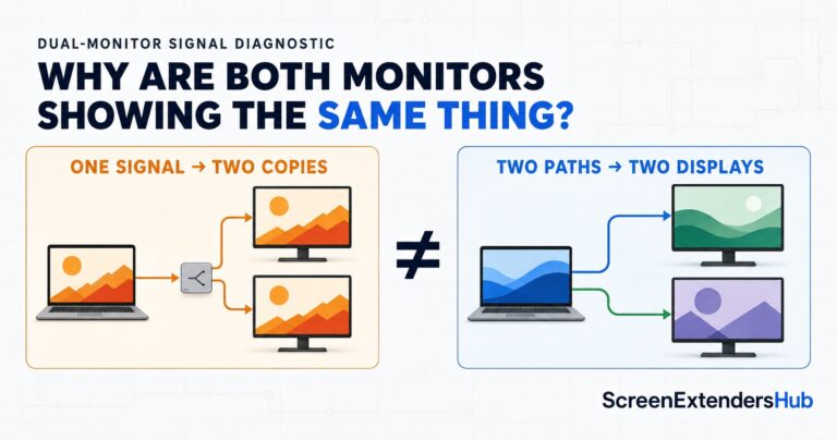 Why Are My Dual Monitors Showing The Same Thing?